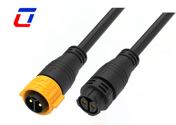 M25 2 Pin Waterproof Connector IP67 Automotive 50A  Overmolded Cable Connector