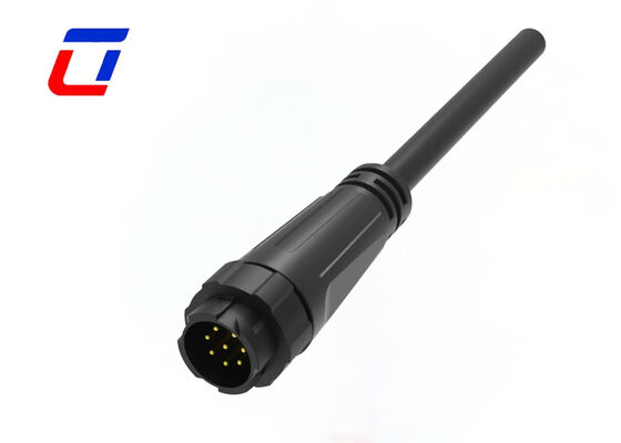 Connecteurs de fil basse tension M16 8 broches étanches à verrouillage automatique pour signaux industriels