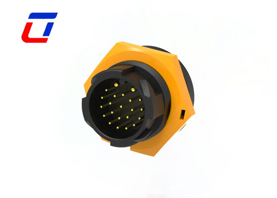 Connecteurs étanches M19 2+20 broches, connecteur de câble d'alimentation et de données étanche PA66