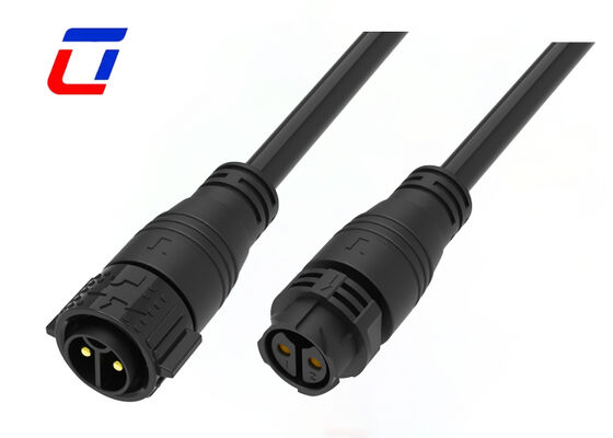 50A M25 2 broches connecteurs électriques étanches à l'eau avec verrouillage IP67 connecteur mâle femelle