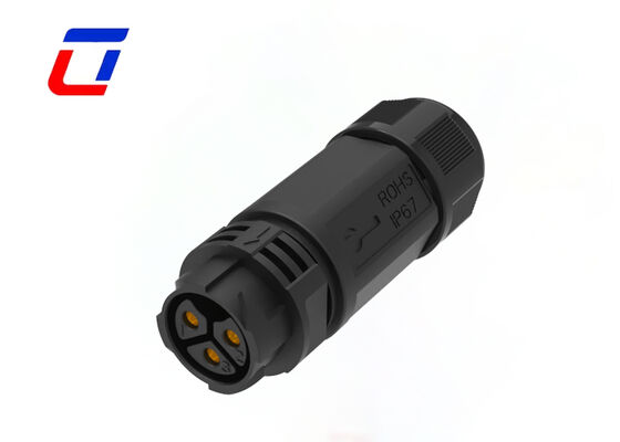 M25 3 broches 50A connecteur mâle à femelle IP67 connecteurs électriques étanches 600V