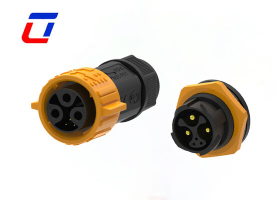 Connecteur automobile à verrouillage rapide M25 3+3 broches imperméable à l'eau ODM Connecteur rond