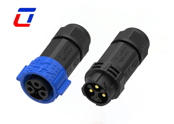 Connecteur automobile à verrouillage rapide M25 3+3 broches imperméable à l'eau ODM Connecteur rond