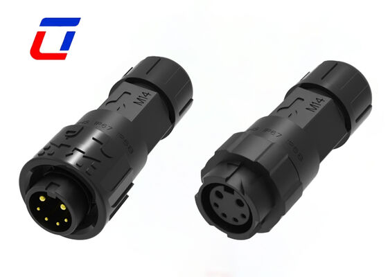 M16 300V Connecteur rond XLR étanche à l'eau 2+4 Multi-Pin Connecteurs
