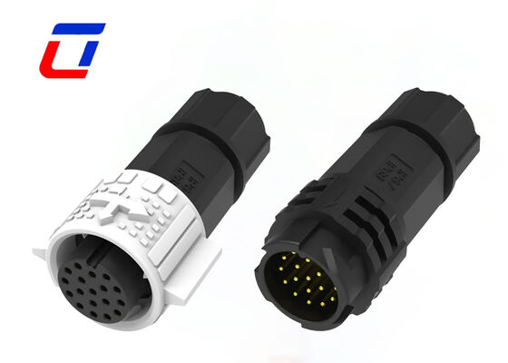 Connecteur de données de câble M19 18 broches à libération rapide étanche IP67 300 volts