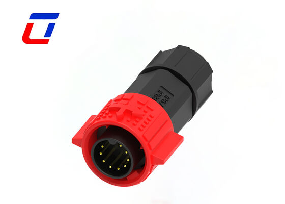 Connecteur de données à 9 broches IP67 plaqué en or
