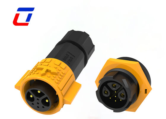 M19 IP67 Résistant à l'eau 3+5 connecteur de prise de prise 20A Connecteur de données d'alimentation mâle femelle 8 broches