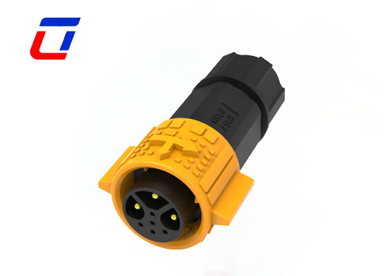 M19 IP67 Résistant à l'eau 3+5 connecteur de prise de prise 20A Connecteur de données d'alimentation mâle femelle 8 broches