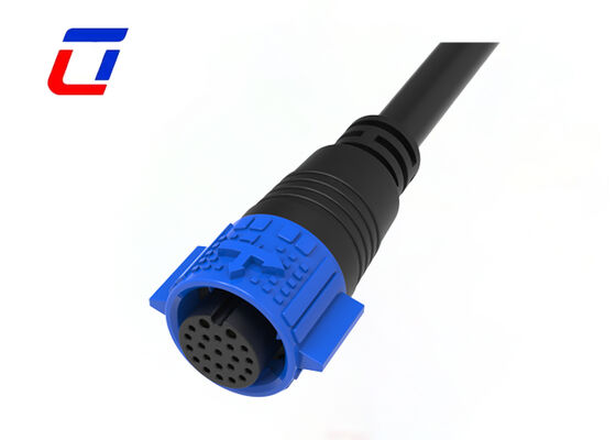 2+20 connecteurs de câble moulés par broches M19 connecteur de données d'alimentation étanche industriel fabriqué en Chine