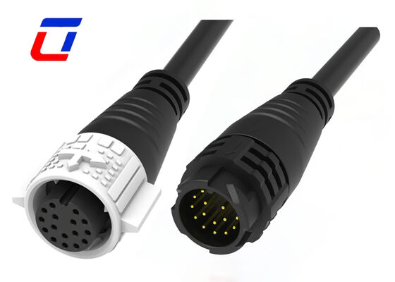 M19 16 épingle de signal connecteur mâle connecteur femelle plaqué en or connecteurs IP67 étanches