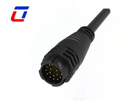 M19 16 épingle de signal connecteur mâle connecteur femelle plaqué en or connecteurs IP67 étanches