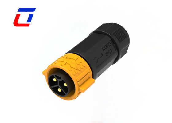 M25 3 broches 50A Connecteur électrique câble à bord IP67 Fermeture rapide Connecteur étanche extérieur