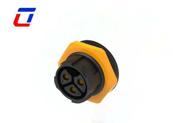 M25 3 broches 50A Connecteur électrique câble à bord IP67 Fermeture rapide Connecteur étanche extérieur