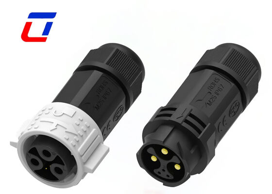 PA66 15A+5A M25 Connecteur étanche mâle femelle 3+3 Connecteurs multi-points pour automobile