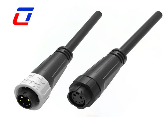 UL94-V0 M16 2+4 Multi Pin Male Female Connector Push Locking IP67 Wire Connector