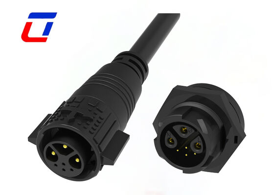 M19 3+4 connecteurs à fil étanches 15A+5A 300V IP67 Multi-Pin Connecteur mâle femelle
