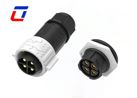 M25 600V 50A connecteur d'alimentation en courant continu étanche connecteurs en plastique mâle femelle 4 broches