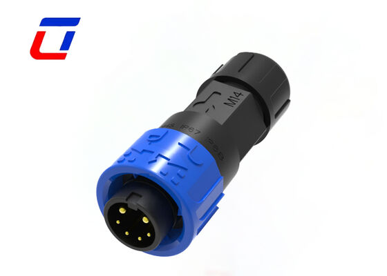 Connecteur circulaire en plastique M16 2 + 4 broches, connecteurs de signaux électriques extérieurs étanches 300V