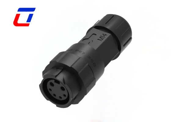 Connecteur circulaire en plastique M16 2 + 4 broches, connecteurs de signaux électriques extérieurs étanches 300V