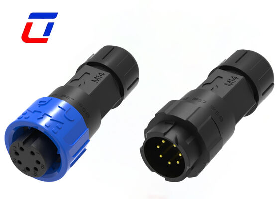 Basse tension 300V M16 7 broches Connecteur rapide de données IP67 imperméable à l'eau Connecteur mâle femelle Chine