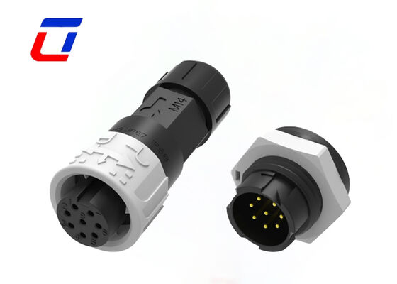 M16 8 broches LED connecteur câble à câble/connecteur de carte 300V