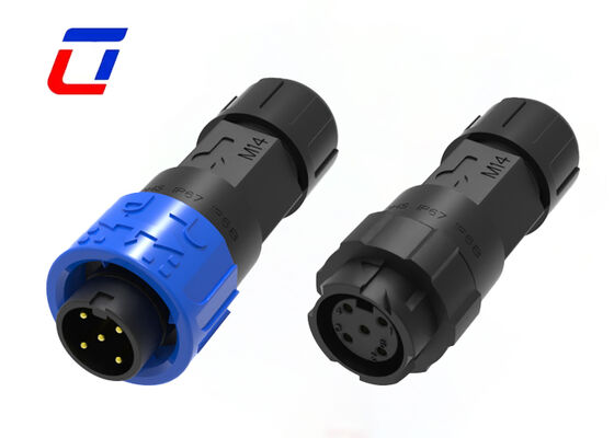 8A M16 5 broches connecteurs d'alimentation IP67 ODM connecteur de verrouillage à pression étanche extérieur