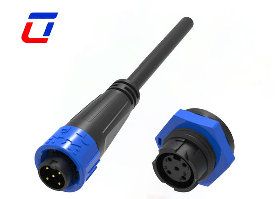 8A M16 5 broches connecteurs d'alimentation IP67 ODM connecteur de verrouillage à pression étanche extérieur