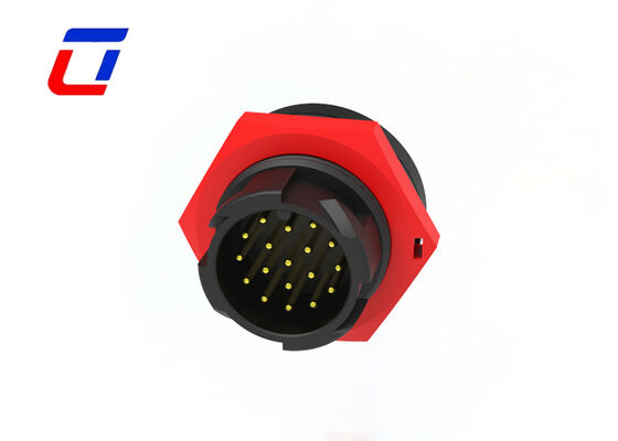 connecteur de données imperméable en plastique de Pin PA66 18 de connecteurs de prise et de prise de 5A IP67 M19
