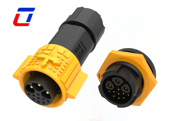 M19 Résistant au vieillissement IP67 Connecteur circulaire imperméable à l'eau 300V 3+9 épingle à décharge rapide