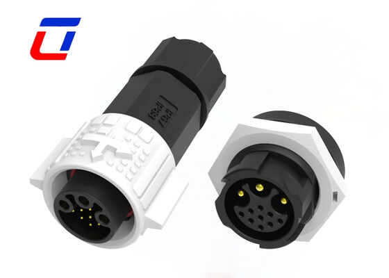 M19 Résistant au vieillissement IP67 Connecteur circulaire imperméable à l'eau 300V 3+9 épingle à décharge rapide