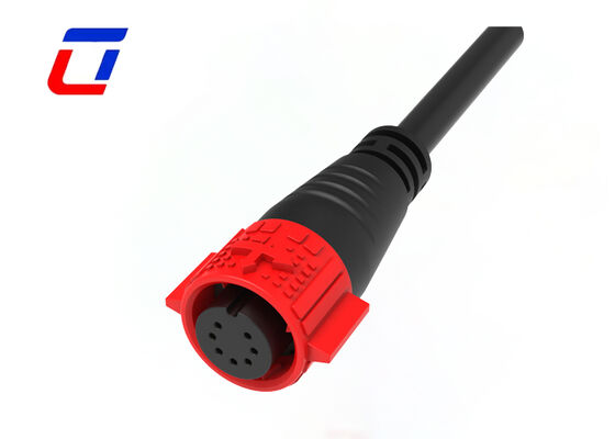 M19 7 Pin 5A Connecteurs de câble imperméables à l'eau pour automobile PA66 Connecteur de données en plastique mâle femelle