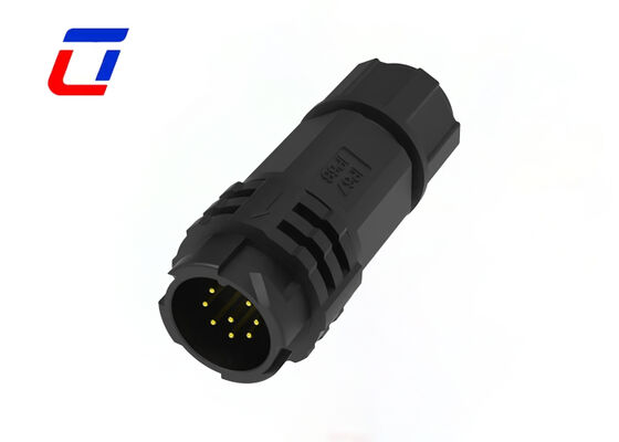 Basse tension 300V M19 8 broches connecteur circulaire PA66 étanche connecteur de données de verrouillage