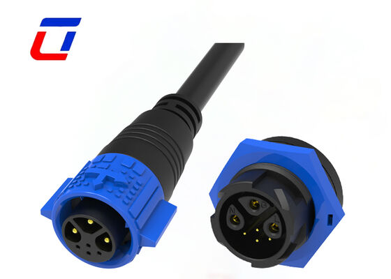 15A+5A M19 3+4 épingle IP67 connecteurs 300V connecteur de fil de signal d'alimentation étanche