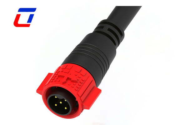 Connecteur de câble imperméable à l'eau 20A à 5 broches M19 Industrial Male Female Push Lock Connector