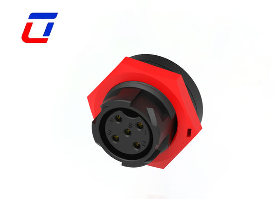 Connecteur de câble imperméable à l'eau 20A à 5 broches M19 Industrial Male Female Push Lock Connector