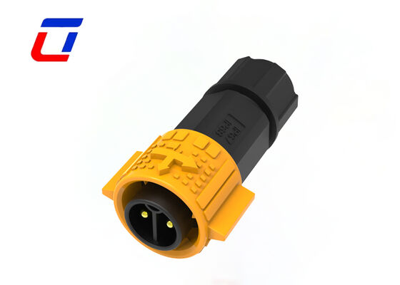M19 20A connecteur d'alimentation circulaire à 2 broches imperméable à l'eau extérieur IP67 pour l'automatisation industrielle