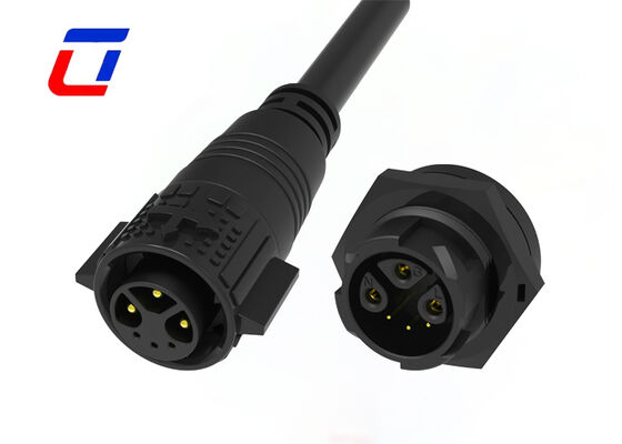 PA66 M19 connecteur de câble étanche extérieur puissance et signal 3+3 connecteurs multi-points 300V