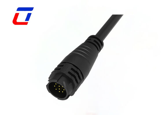 Connecteurs de câble moulés M19 à 9 broches 5A 300V avec verrouillage par pression et connecteur de données étanche