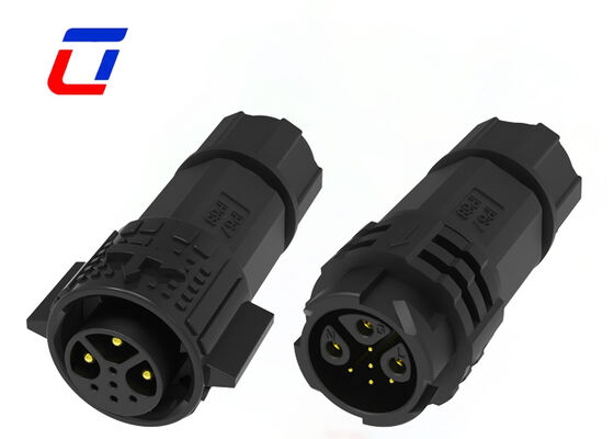 Connecteurs circulaires en plastique 20A M19 3+5 Pin ODM IP67 Connecteur de données d'alimentation étanche 300V
