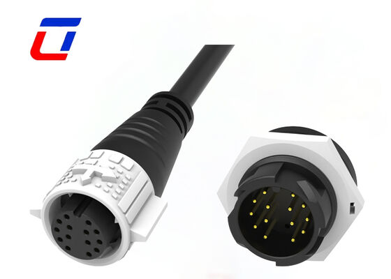 M19 14 broches connecteur de données imperméable à l'eau 300V ODM Quick Lock CE Obtenir connecteur mâle femelle