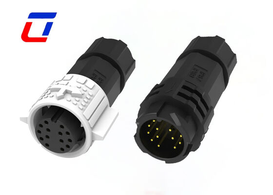 M19 14 broches connecteur de données imperméable à l'eau 300V ODM Quick Lock CE Obtenir connecteur mâle femelle