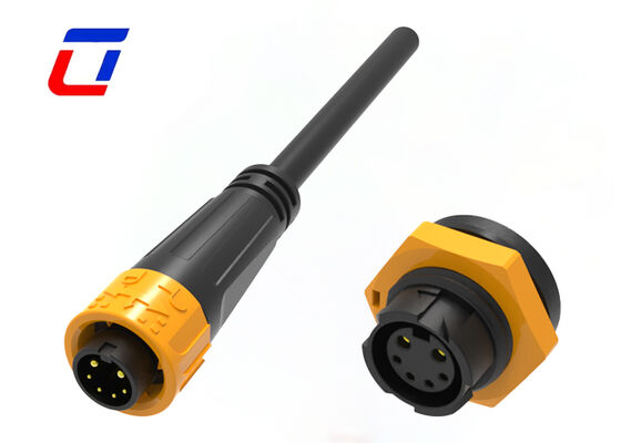 Connecteurs de signal et d'alimentation moulés 300V M16 2+4 broches 20A IP67