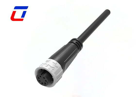 M16 5A 7 épingles étanches à basse tension connecteurs de câble de verrouillage à pression connecteurs de données mâles femelles