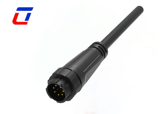 M16 5A 7 épingles étanches à basse tension connecteurs de câble de verrouillage à pression connecteurs de données mâles femelles