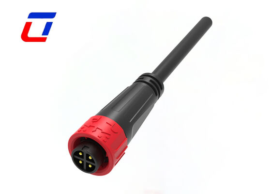 Connecteurs électriques mâles et femelles à verrouillage par pression M16, étanches pour extérieur, 10A, 4 broches
