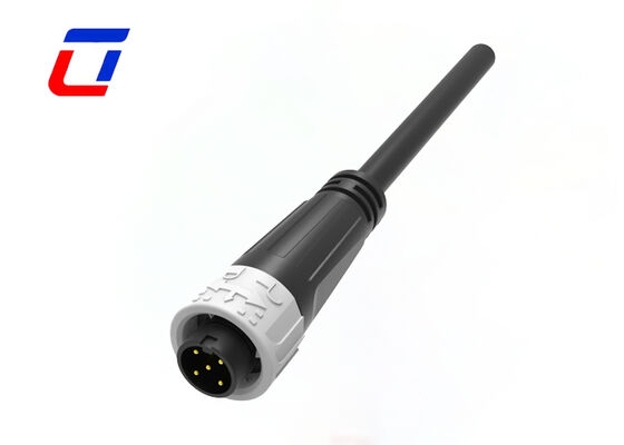 Connecteur de câble extérieur étanche à l'eau 8A 125V avec verrouillage à la poussée M16