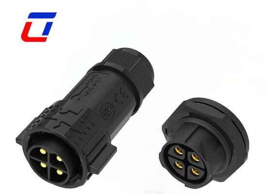 Connecteur mâle-femelle circulaire haute intensité 50A M25 4 broches en plastique PA66