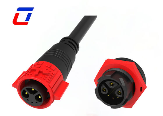 20A M19 3+3 Pin Wire To Board Connector IP67 ODM/OEM Power data Quick connector