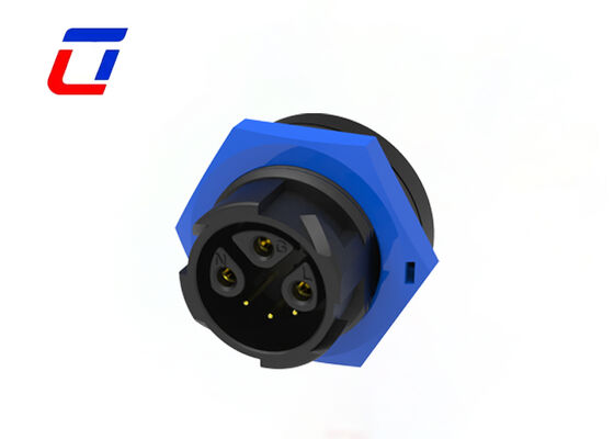 20A M19 3+3 Pin Wire To Board Connector IP67 ODM/OEM Power data Quick connector