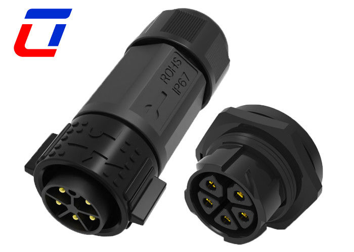 Connecteur à 5 broches mâle femelle imperméable à l'eau IP67 30A
